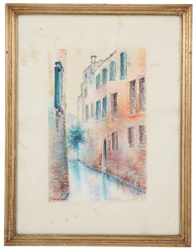 Pastello "scorcio di Venezia"