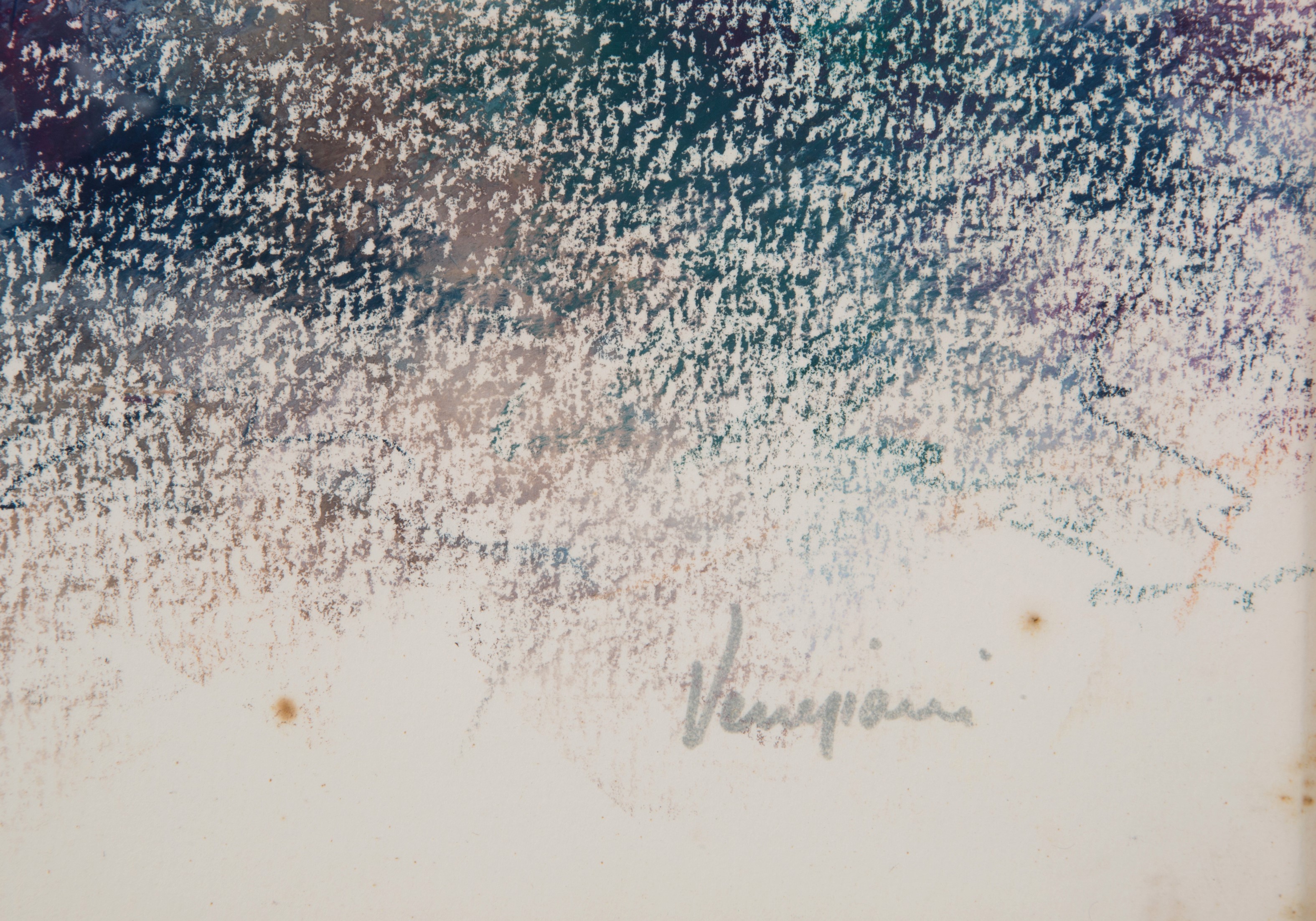 Paolo Veneziani - Pastello "paesaggio Invernale"