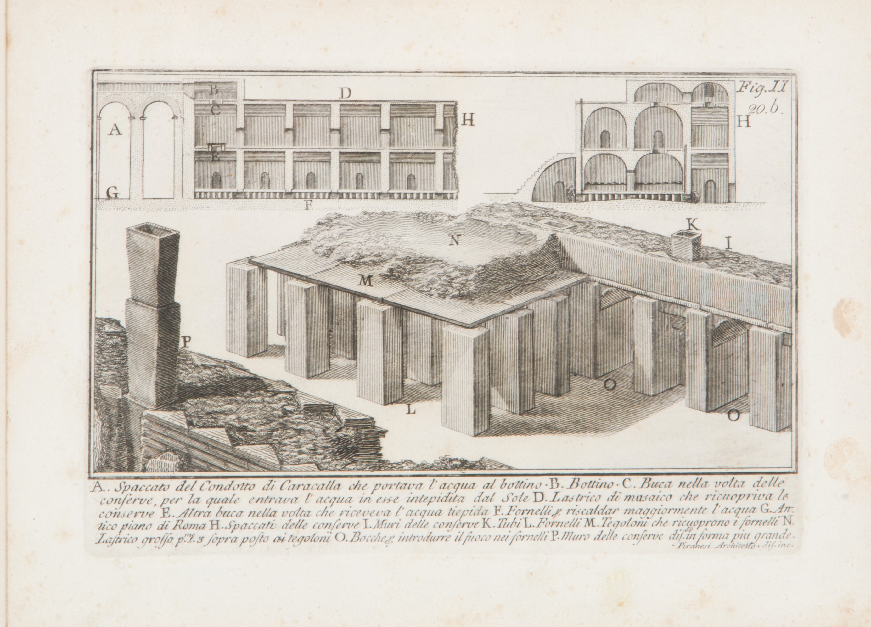 Giovanni Battista Piranesi - Coppia di Acqueforti