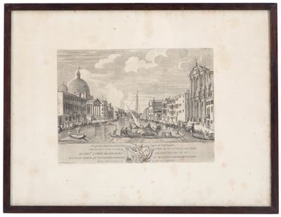 Acquaforte "veduta Canal Grande"