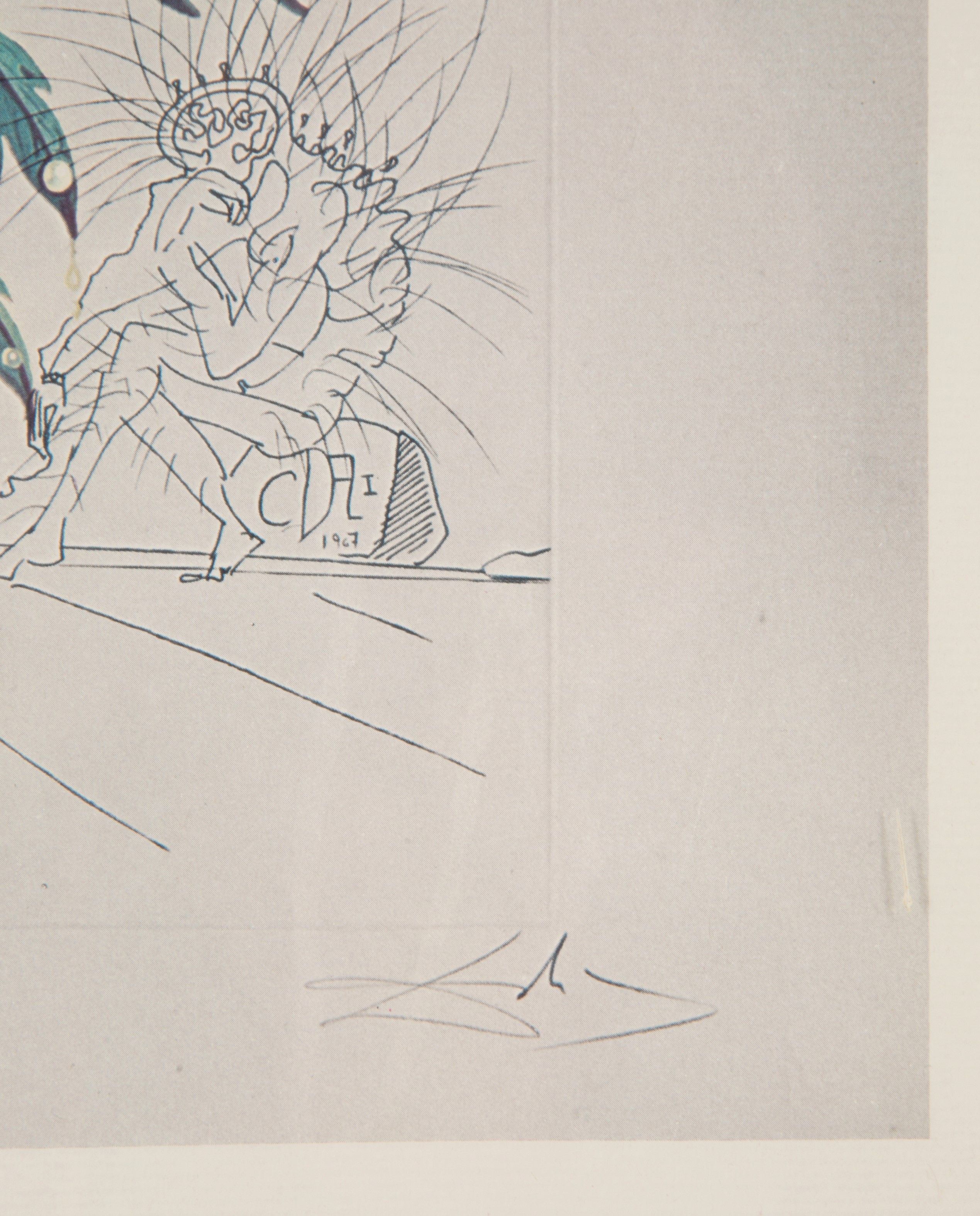 Salvador Dali' - Litografia "flora Dacinae Viola Cogitans"