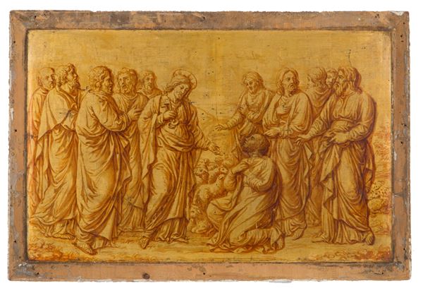 Painting "CHRIST WITH APOSTLES"