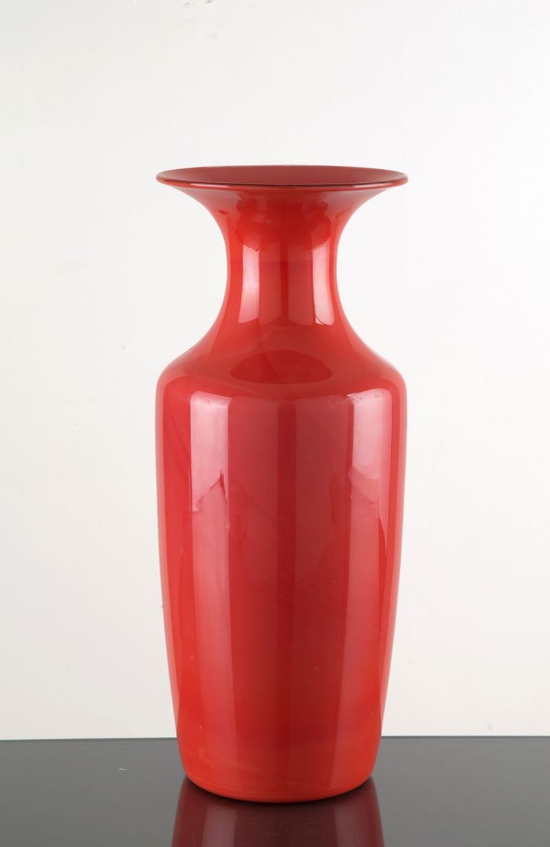 Vaso in Vetro Rosso