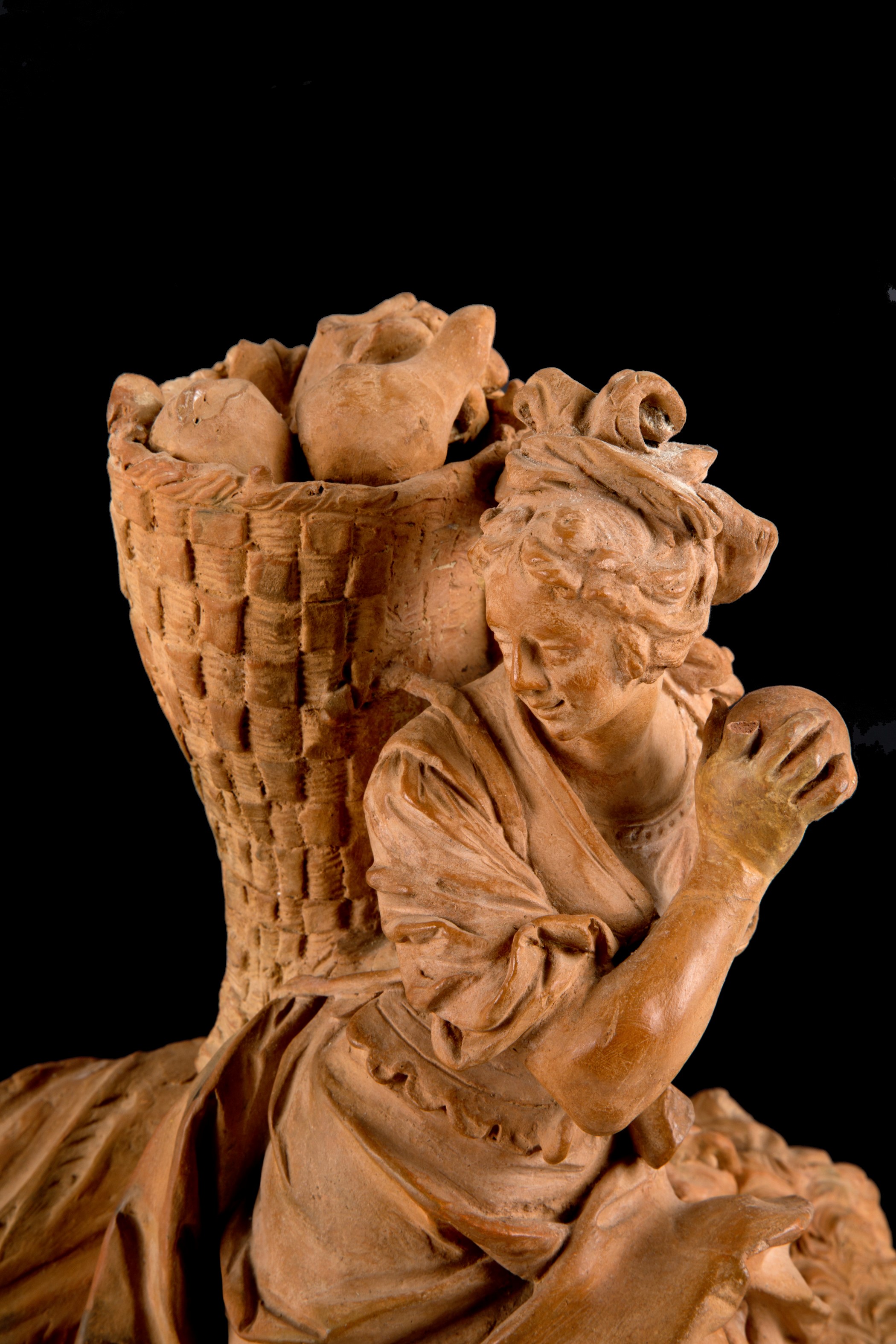 Scultura in terracotta "PASTORELLA"