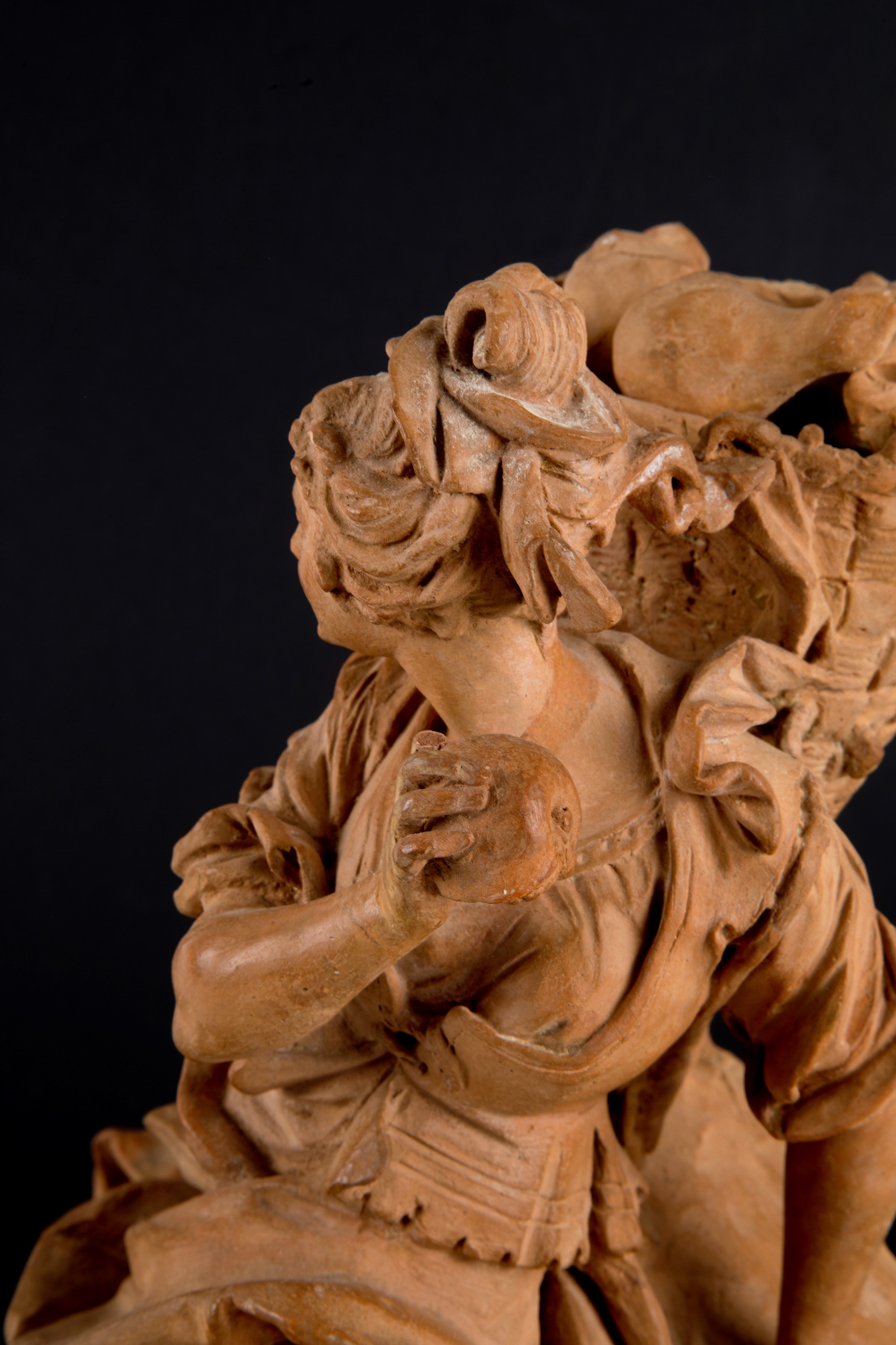 Scultura in terracotta "PASTORELLA"