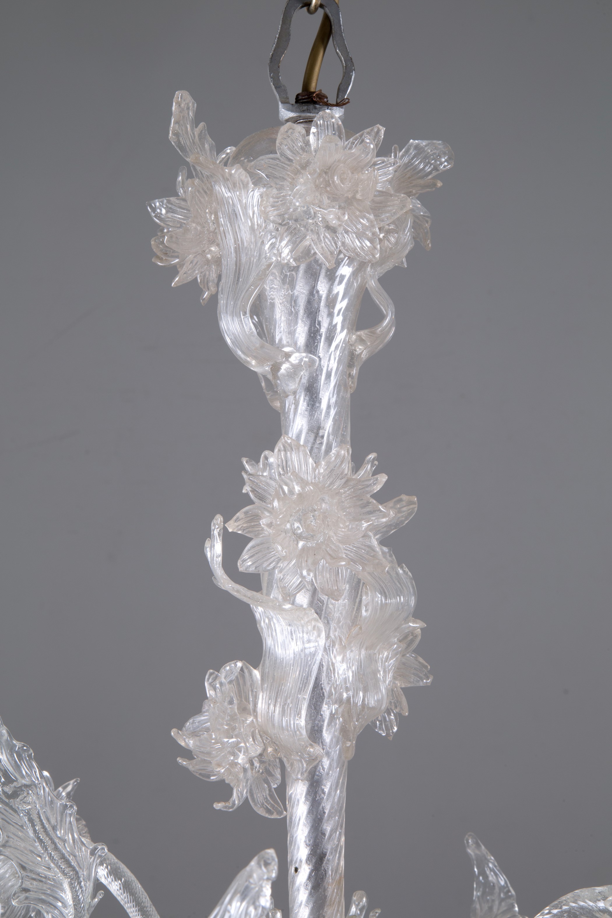 Lampadario sei luci in vetro