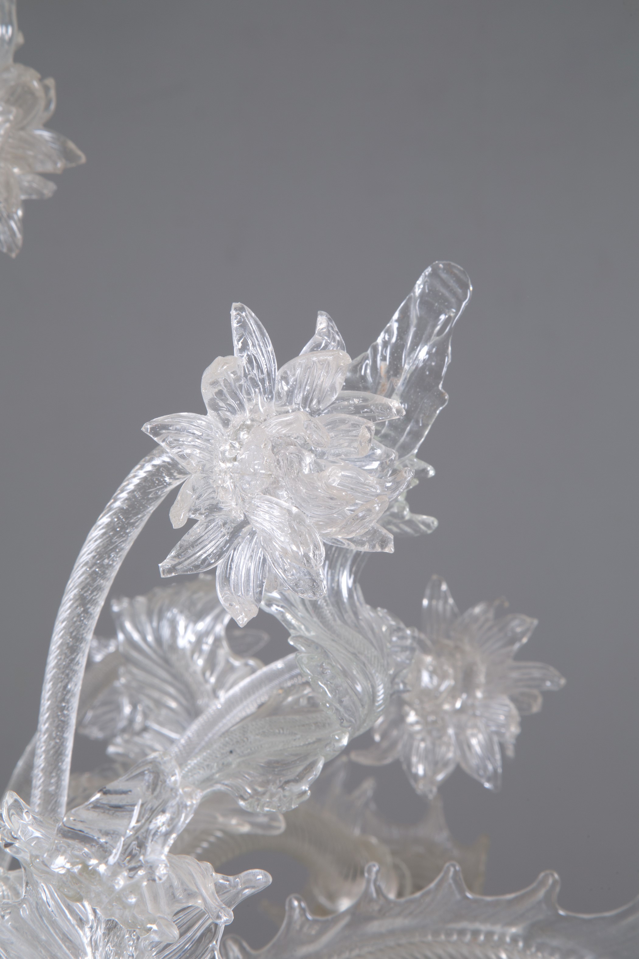 Lampadario sei luci in vetro