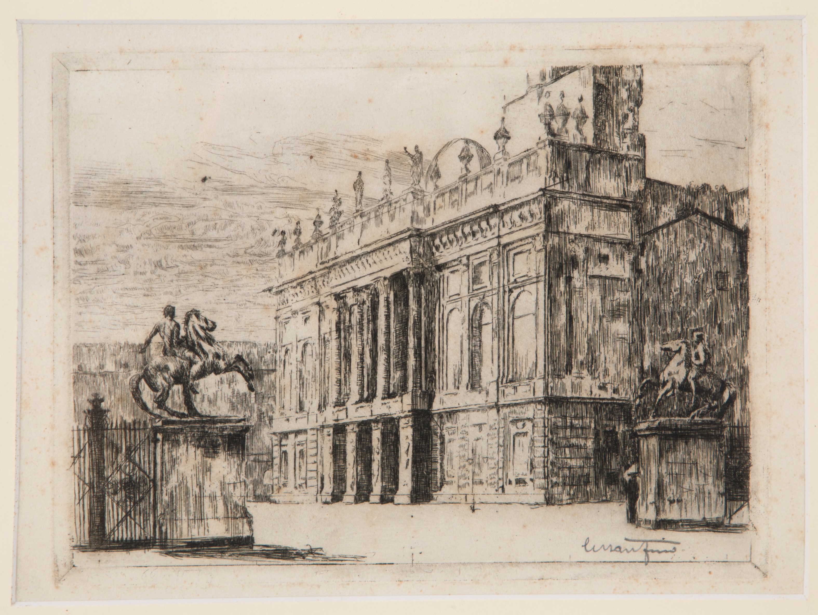 Cesare Ferro - Incisione "architettura"