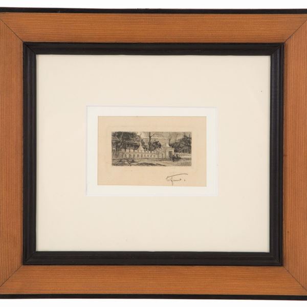 CESARE FERRO - Engraving "WALL"