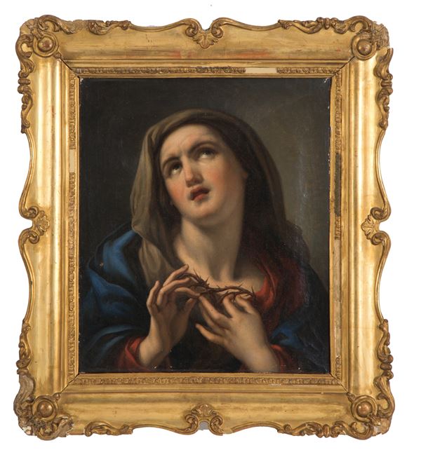 Dipinto "MADONNA CON CORONA DI SPINE"