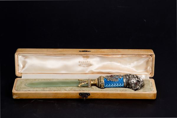 Jade letter opener