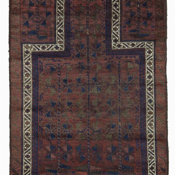 Tappeto Baluch a preghiera. Persia