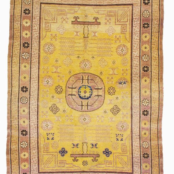 Tappeto Khotan. Turkestan Orientale