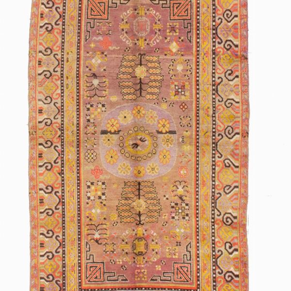 Khotan carpet. East Turkestan