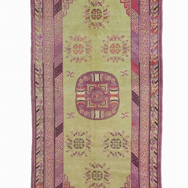 Khotan carpet. East Turkestan