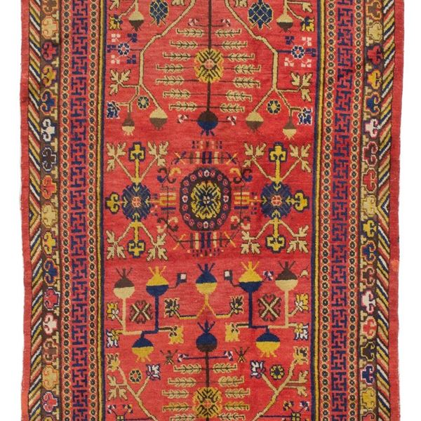 Tappeto Khotan. Turkestan Orientale
