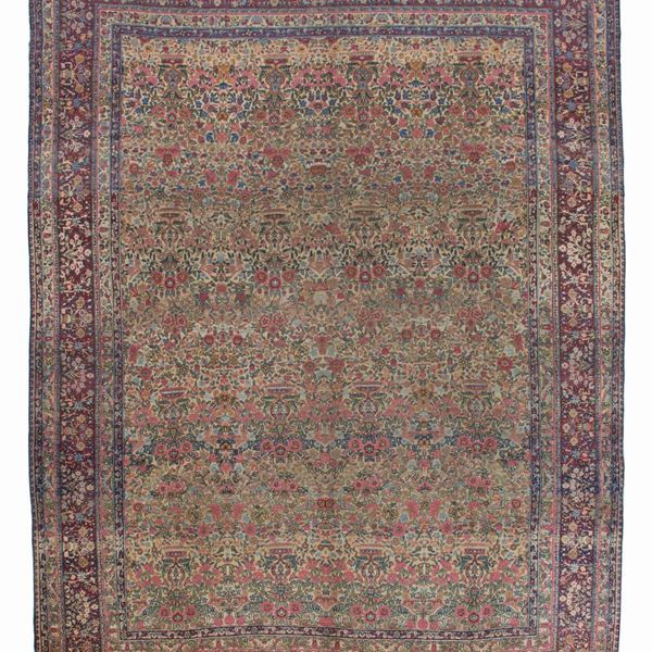 Kirman Laver carpet. Persia