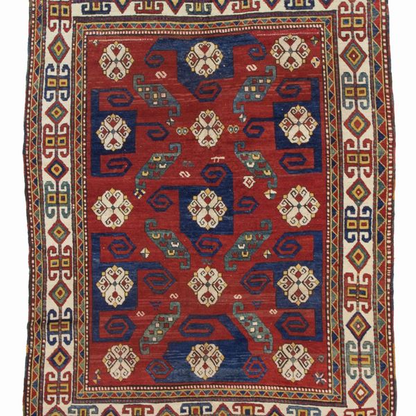 Kazak Pinwheel carpet. Caucasus