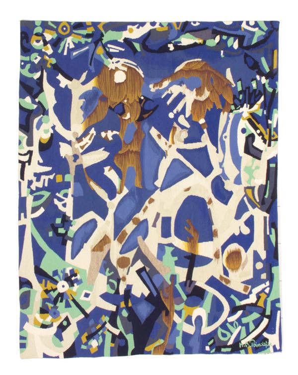 Kilim tapestry. Signed