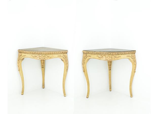 Pair of corner cabinets