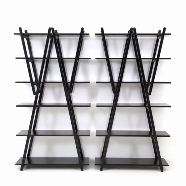 VICO MAGISTRETTI - Coppia di librerie. CASSINA