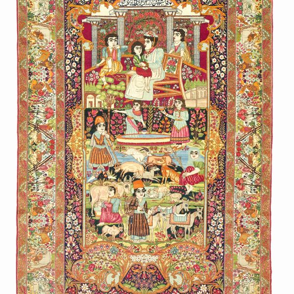 * Kirman Laver carpet. Persia