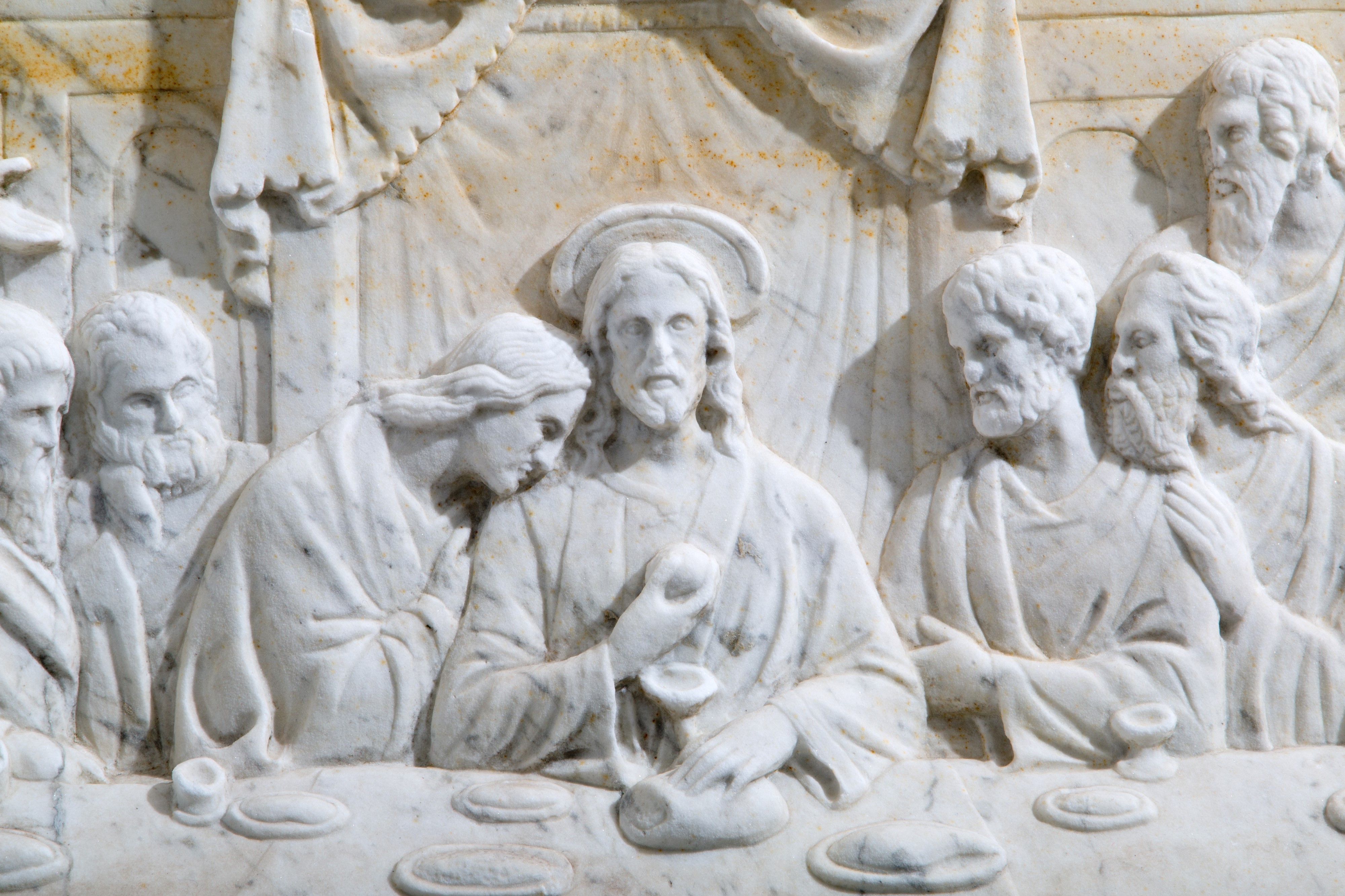 Altorilievo in marmo "L'ULTIMA CENA"