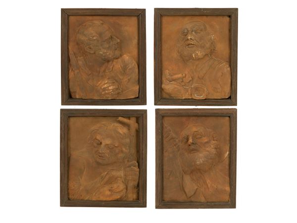 Four "SAINTS" plaques