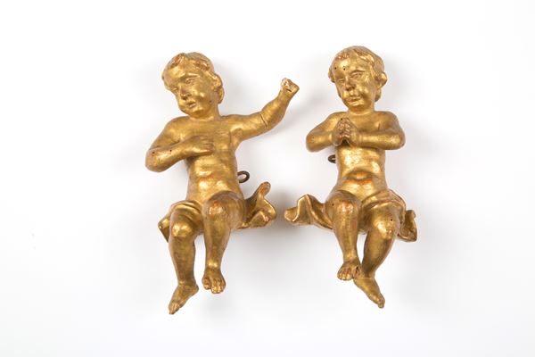 Coppia di sculture "PUTTI"