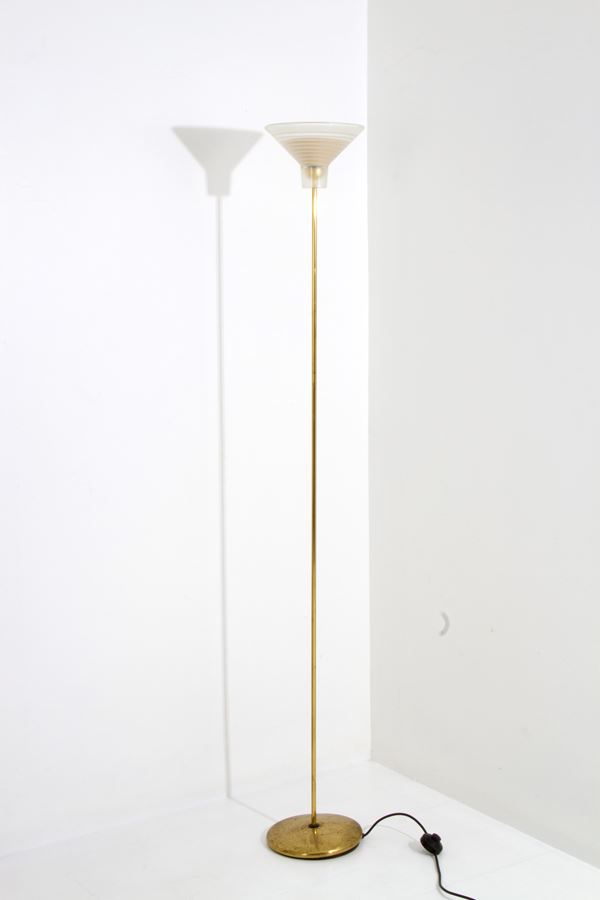 Brass floor lamp