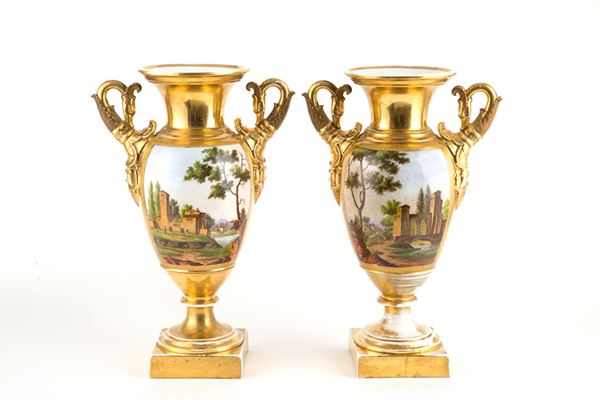 Pair of porcelain vases