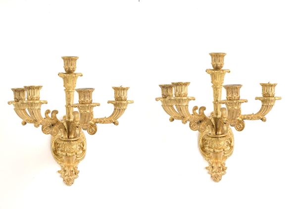 Pair of sconces