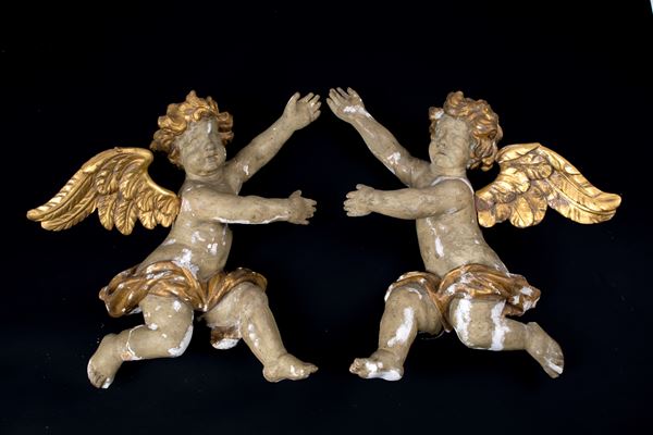 Coppia di sculture "ANGELI"