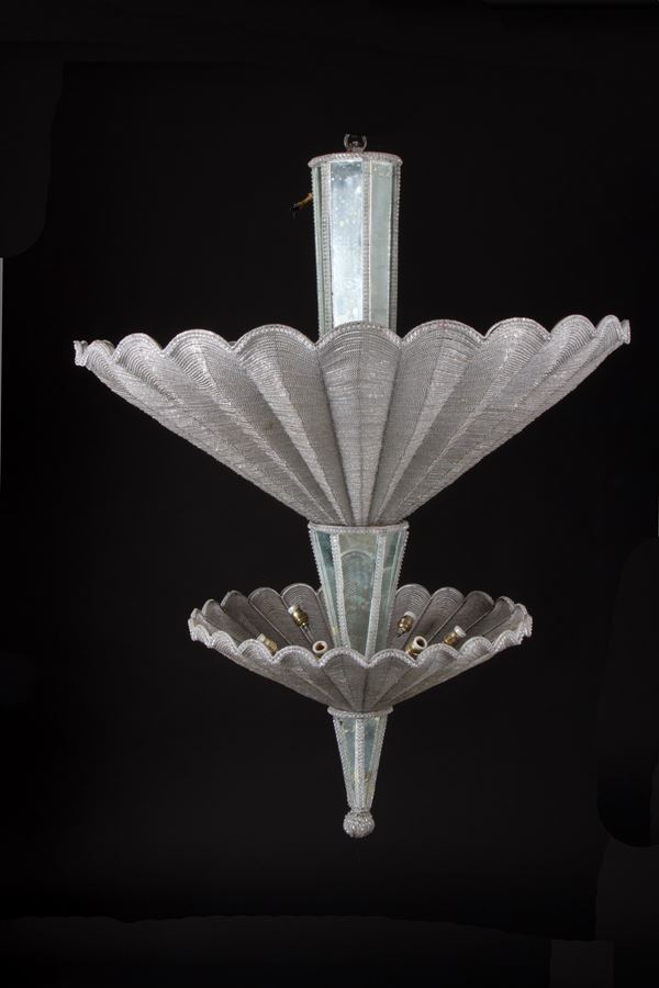Lampadario a perline