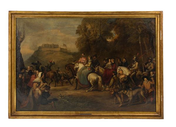 WILLIAM SIMSON - Painting "RETURN FROM THE HUNT"