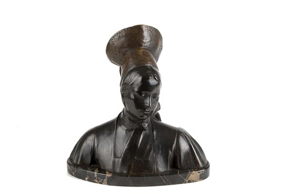 PIETRO CANONICA - Scultura in bronzo "POPOLANA"