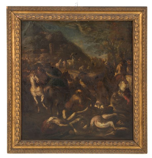 Painting "BATTLE BETWEEN TURKS AND CHRISTIANS"