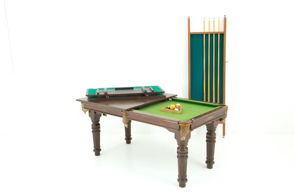 Table convertible into billiards