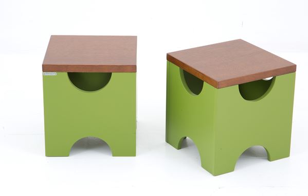 ETTORE SOTTSASS - Sgabelli Dado per POLTRONOVA