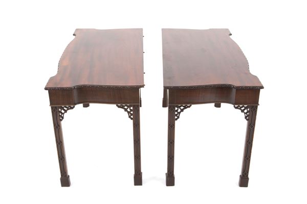 Pair of Chippendale consoles
