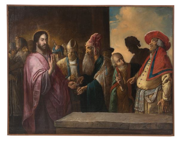 Dipinto "IL TRIBUTO DELLA MONETA"