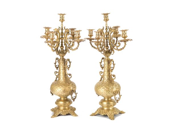Coppia di candelabri