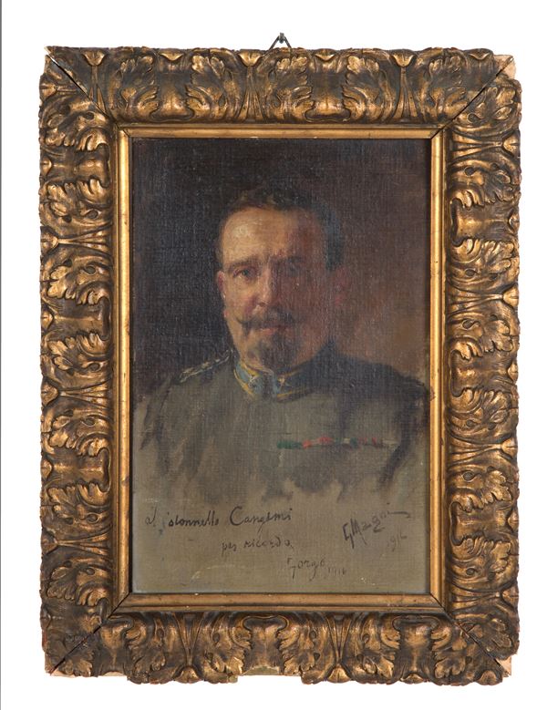 GIUSEPPE MAGNI - Painting "COLONEL CANGEMI"