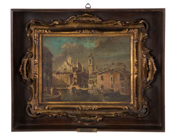 MARIO MELO - Painting "LAKE OF SANTO STEFANO"