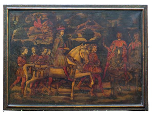 Dipinto "LA CAVALCATA DEI MAGI (dettaglio)"