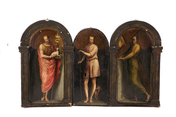 Three paintings "SAINTS"