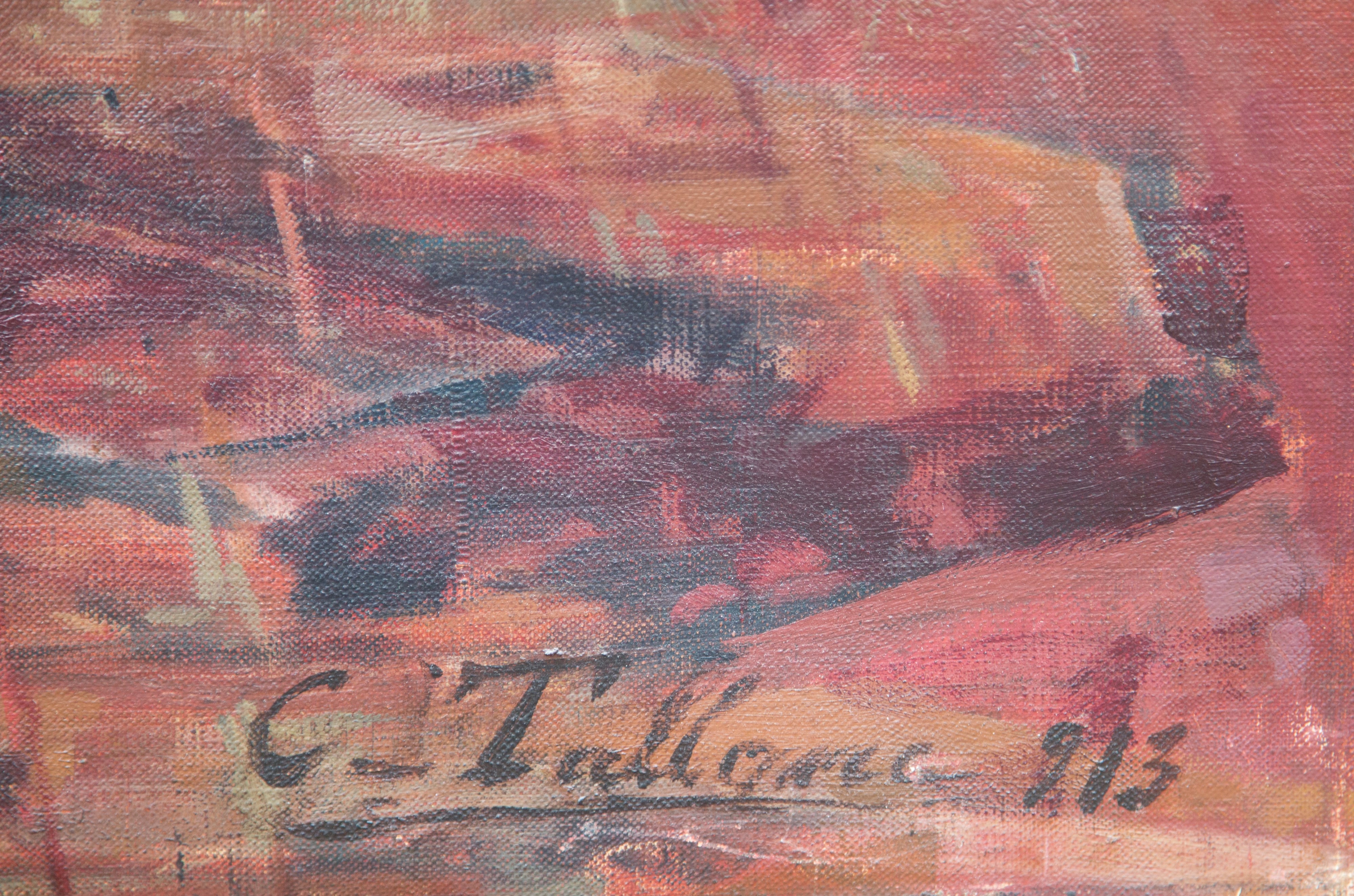 Cesare Tallone - Dipinto "gentiluomo"