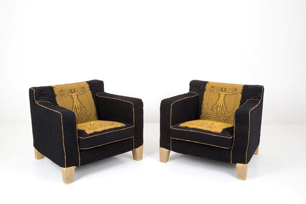 ANTONIO CITTERIO - Two armchairs for B&B ITALIA
