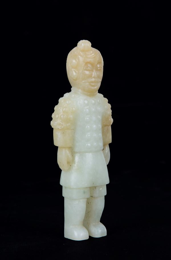 Scultura in giada "GUERRIERO"