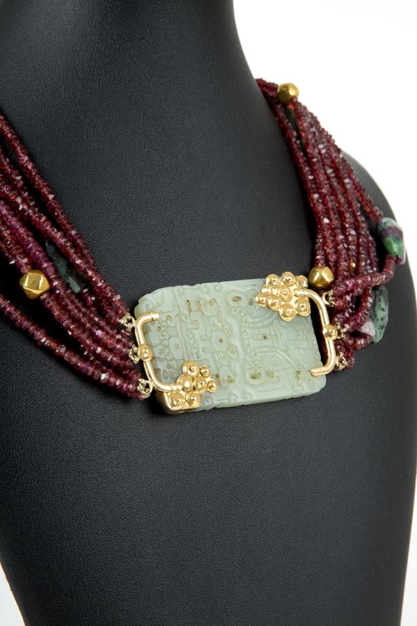 Collana in giada